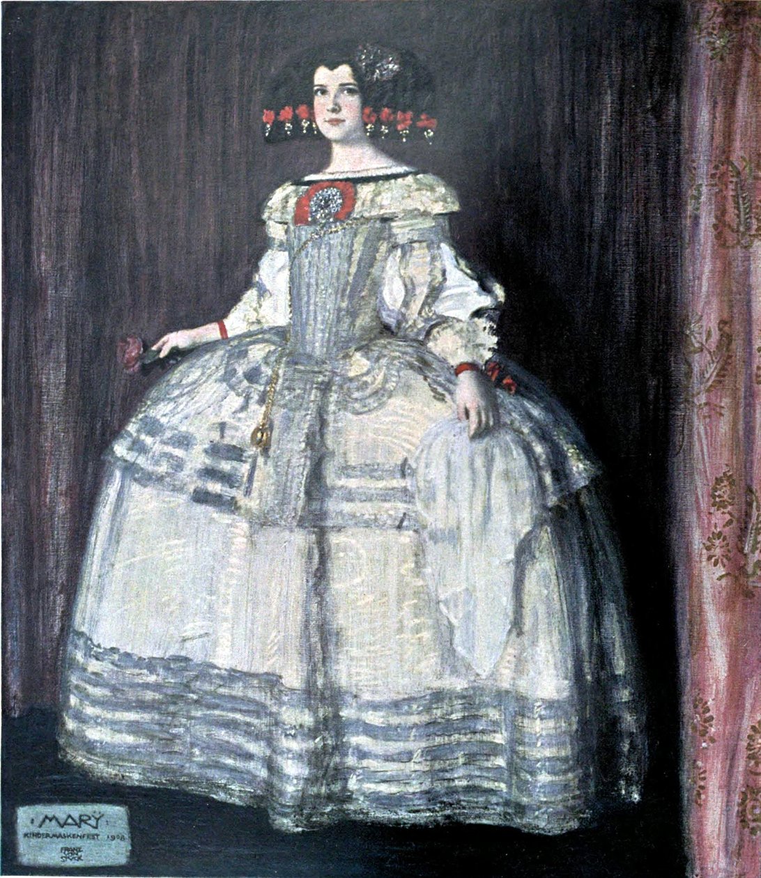 Mary i Velazquez -drakt av Franz von Stuck