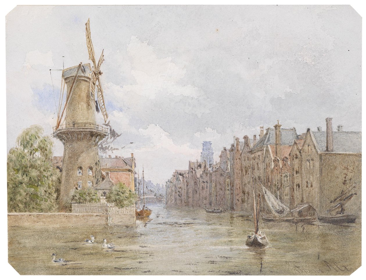 Kanal i Rotterdam av Franz Alt