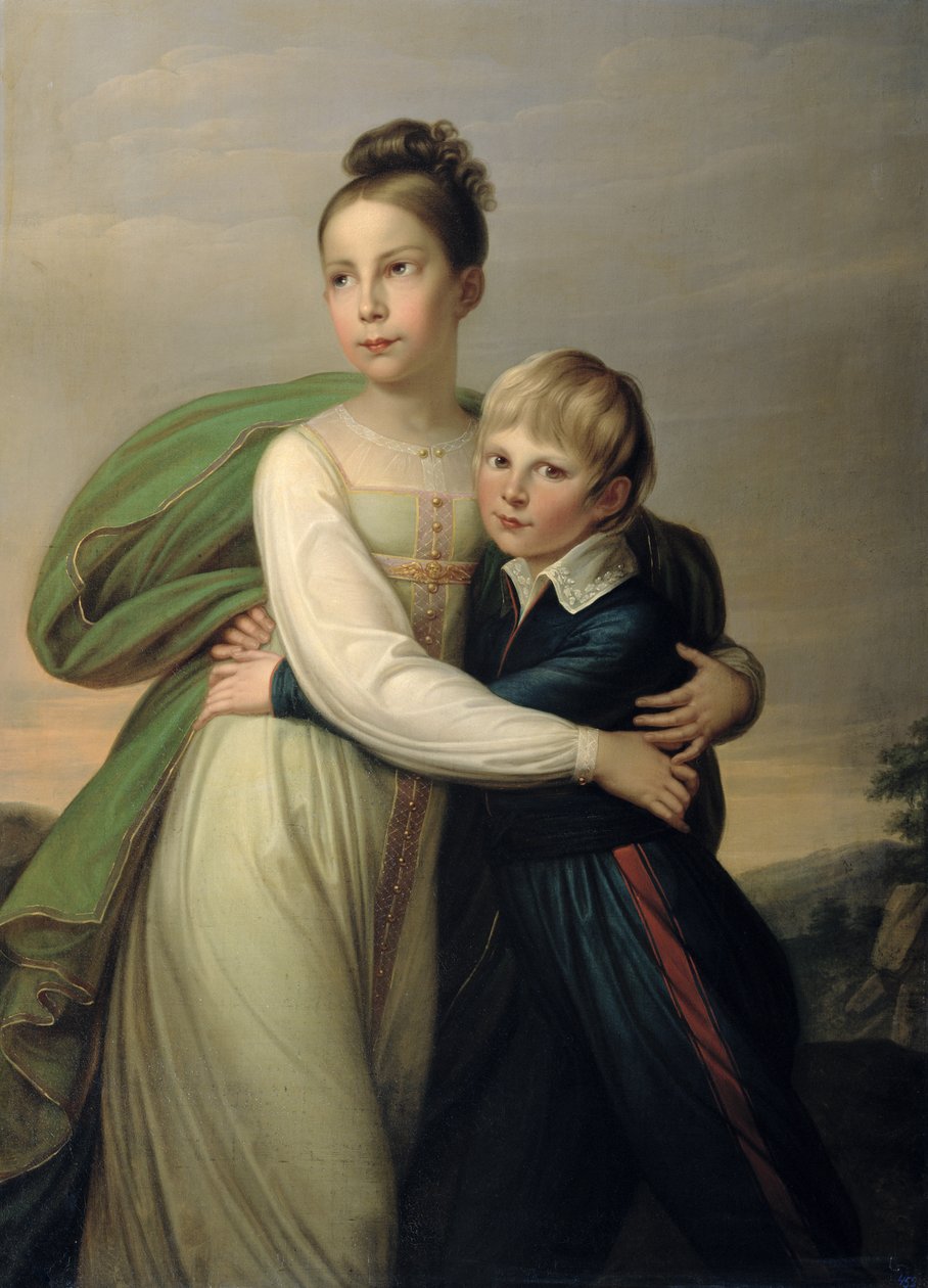 Prins Albrecht og prinsesse Louise, ca. 1817 av Franz Gerhard von Kugelgen