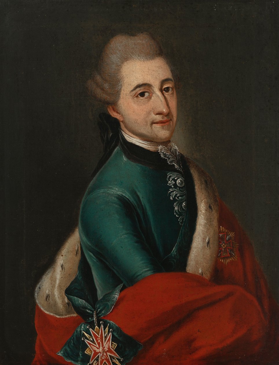 Portrett av kong Stanislas Augustus av Franz Ignaz Molitor