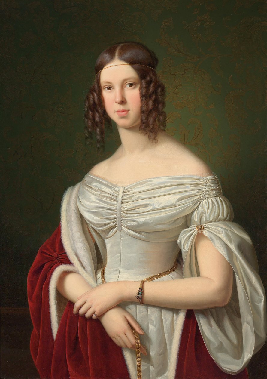 Portrett av Marie Felicitas zu Fürstenberg av Franz Ittenbach