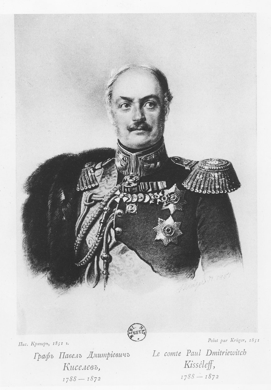 Grev Pavel Dmitrievich Kiselyov av Franz Krüger