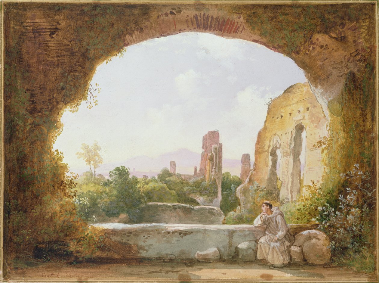 Grotten i Egeria av Franz Ludwig Catel