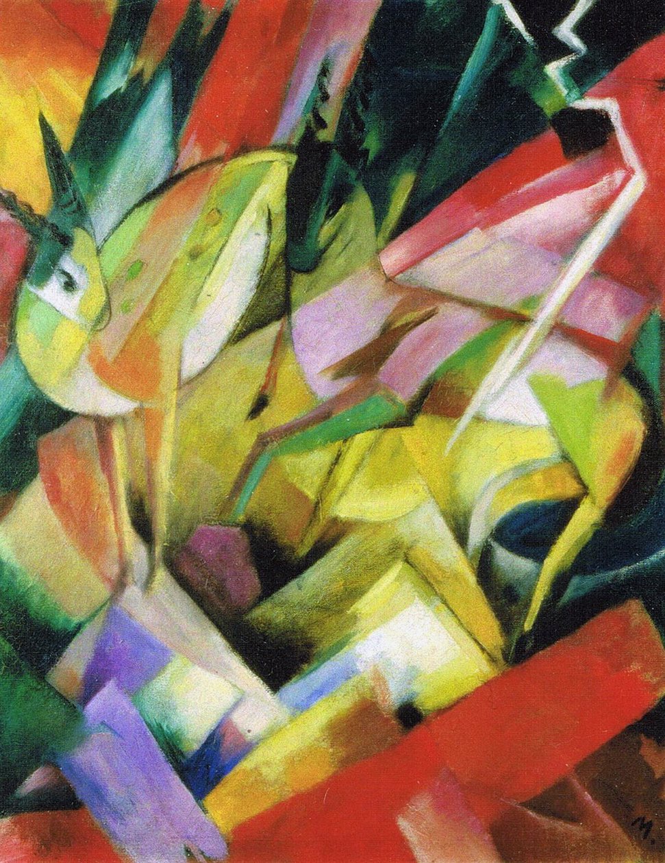 fjellet ser av Franz Marc