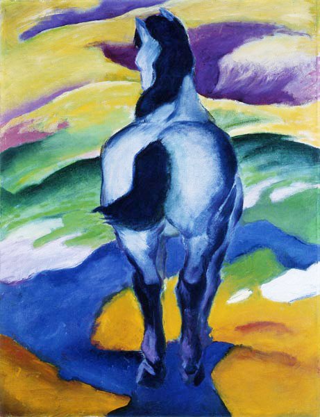 Blå hest av Franz Marc