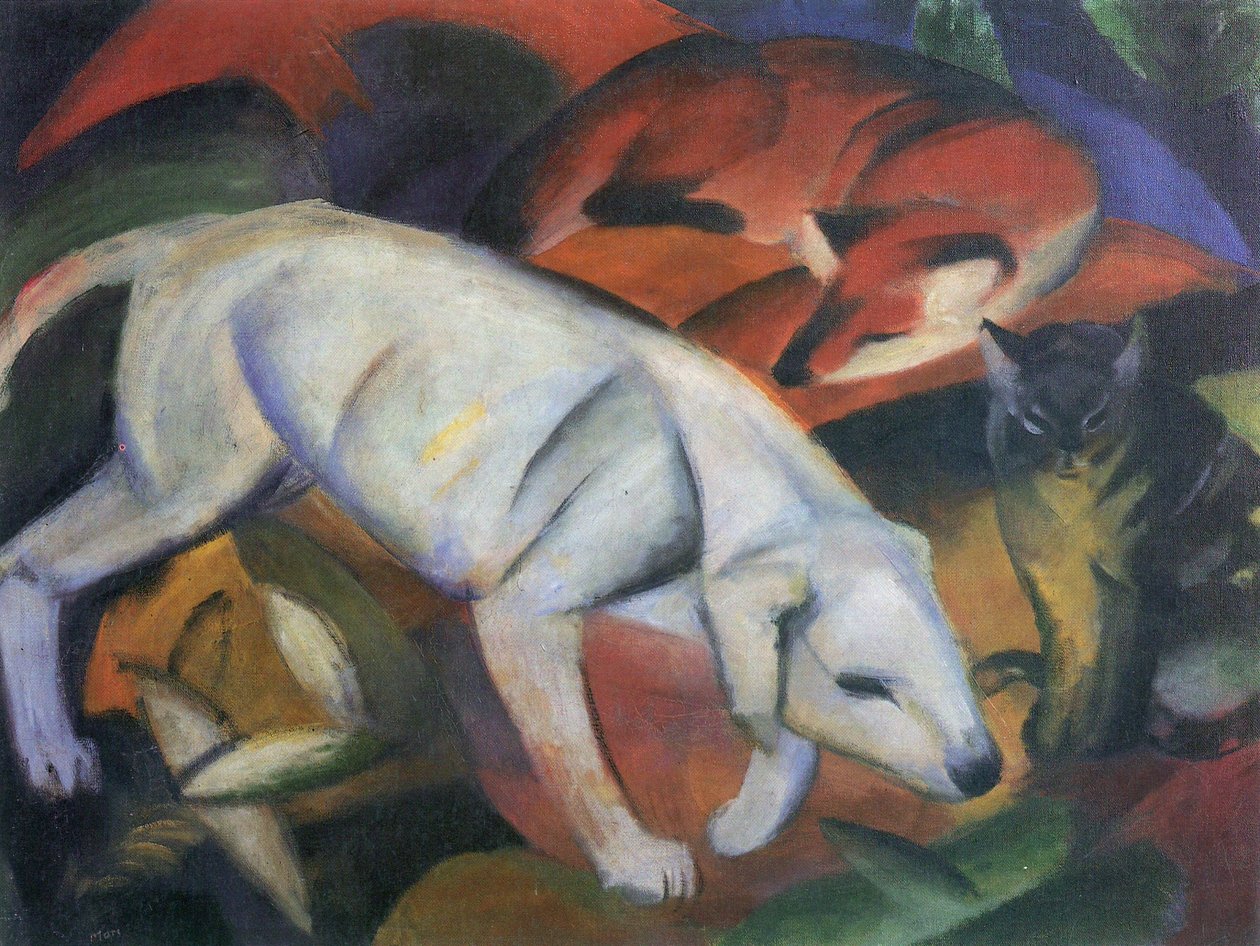 Tre dyr av Franz Marc