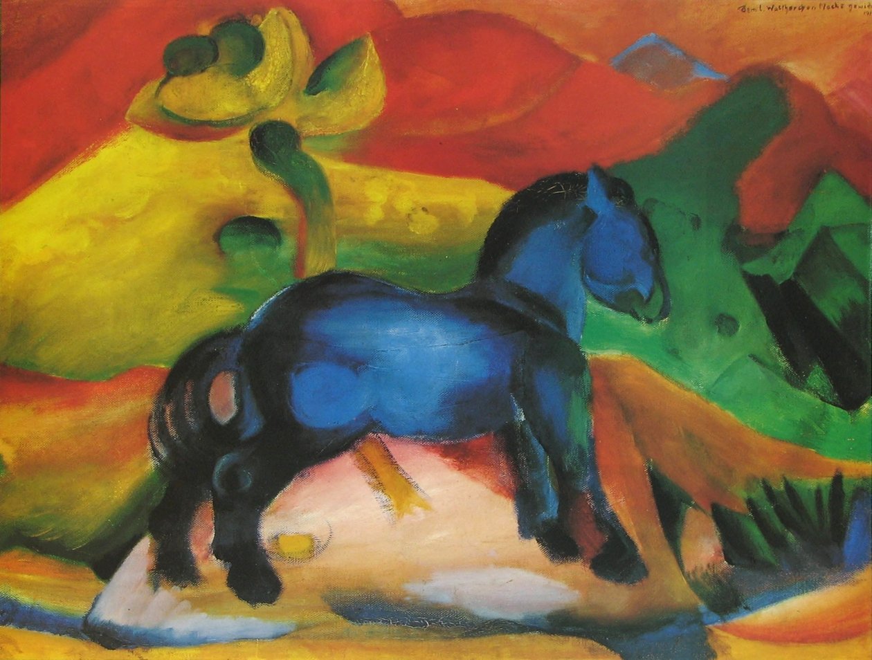 Den blå ponnien av Franz Marc