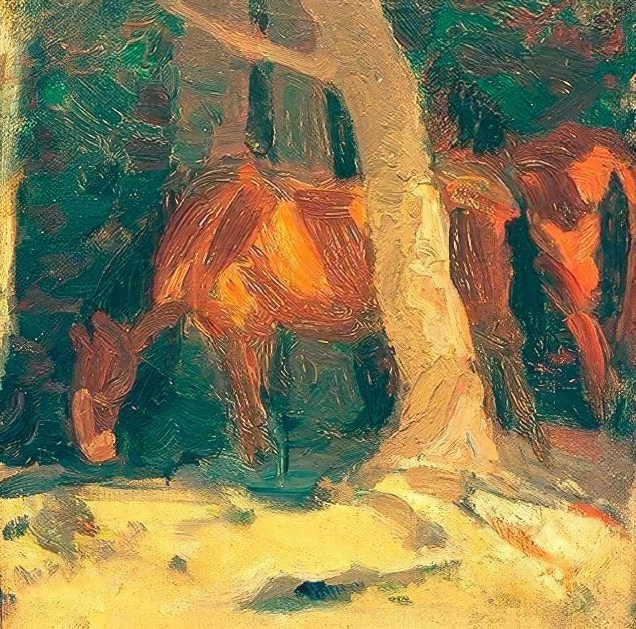 Hesteskisse II av Franz Marc