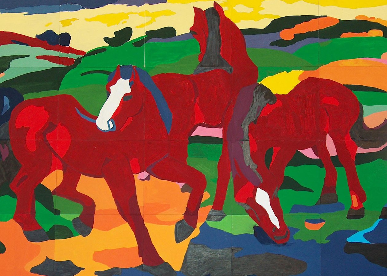 Røde hester av Franz Marc