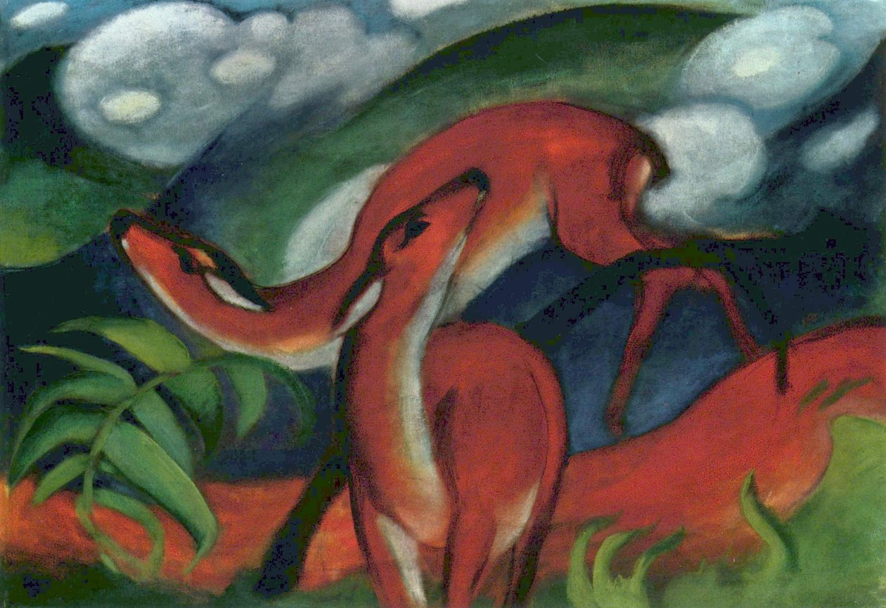Kronhjort av Franz Marc
