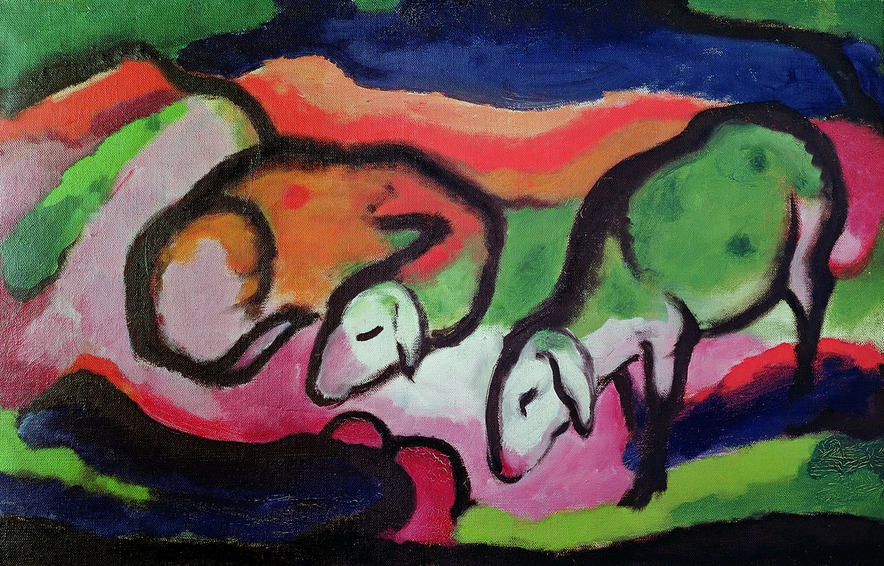 Sau, 1912 av Franz Marc