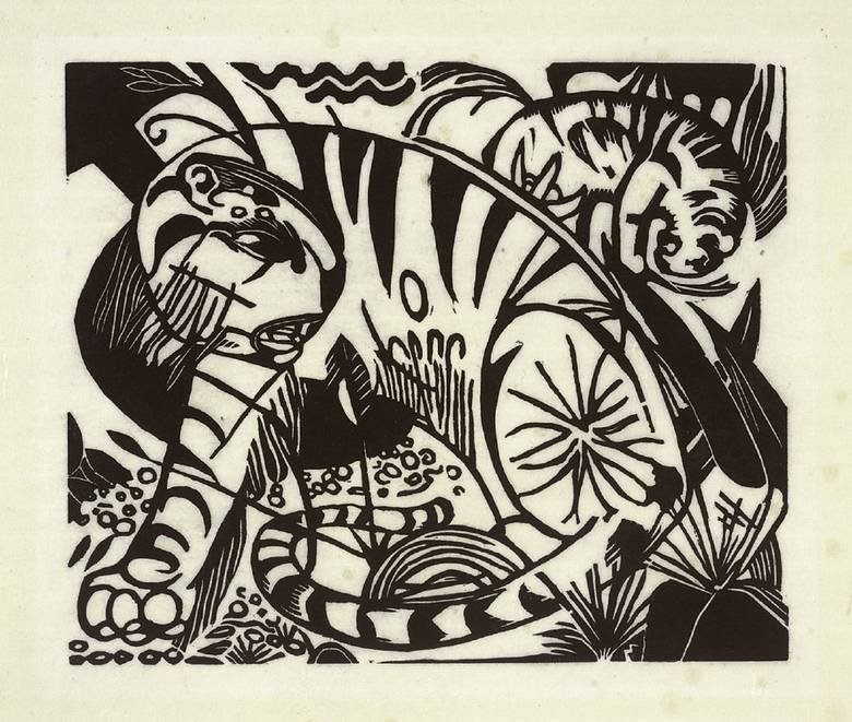 Tiger av Franz Marc