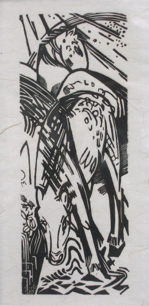 Drikkehest av Franz Marc