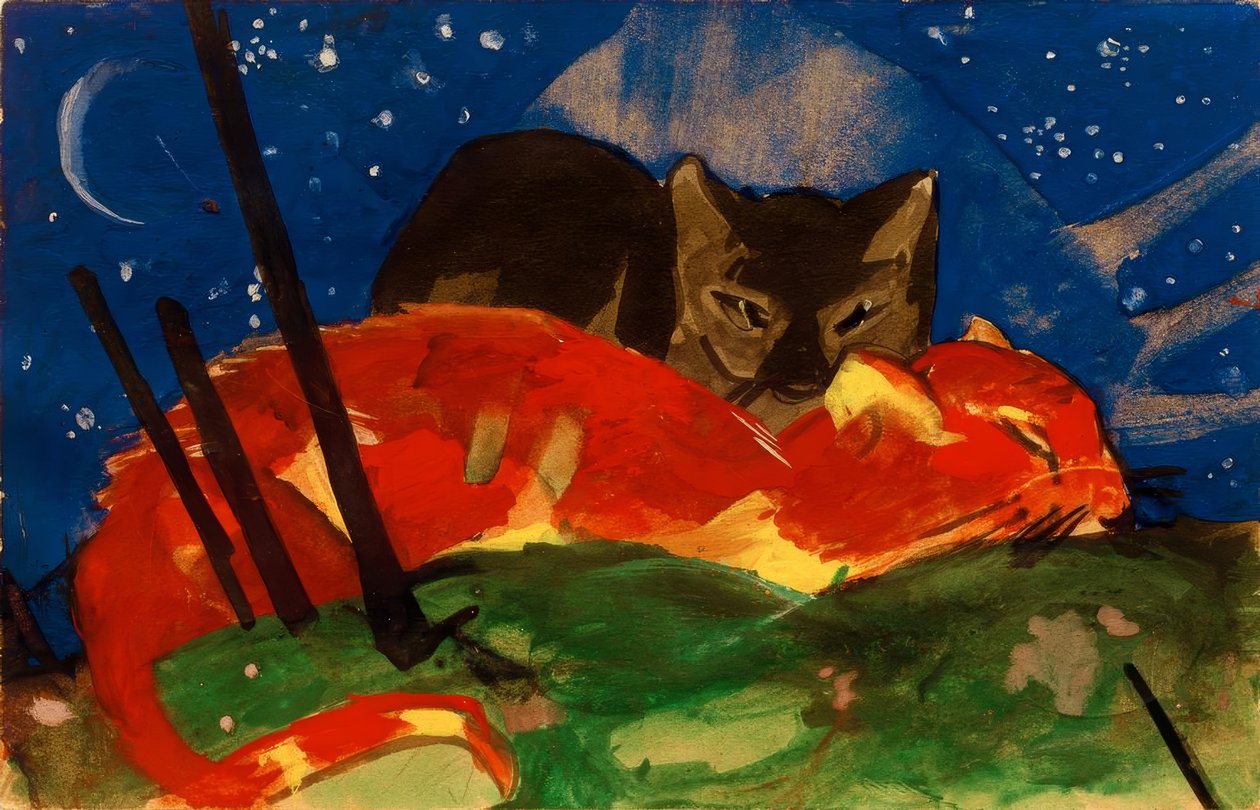 To katter av Franz Marc