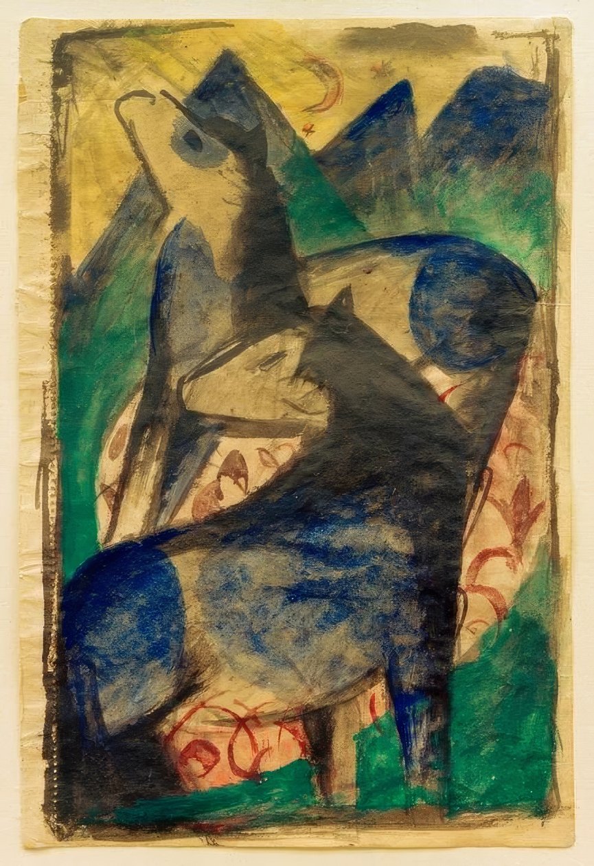 To blå hester av Franz Marc