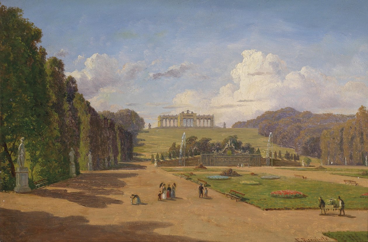 Schönbrunn, utsikt over Gloriette av Franz Reinhold