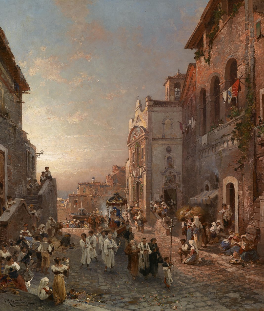Prosess i noen by i Italia av Franz Richard Unterberger