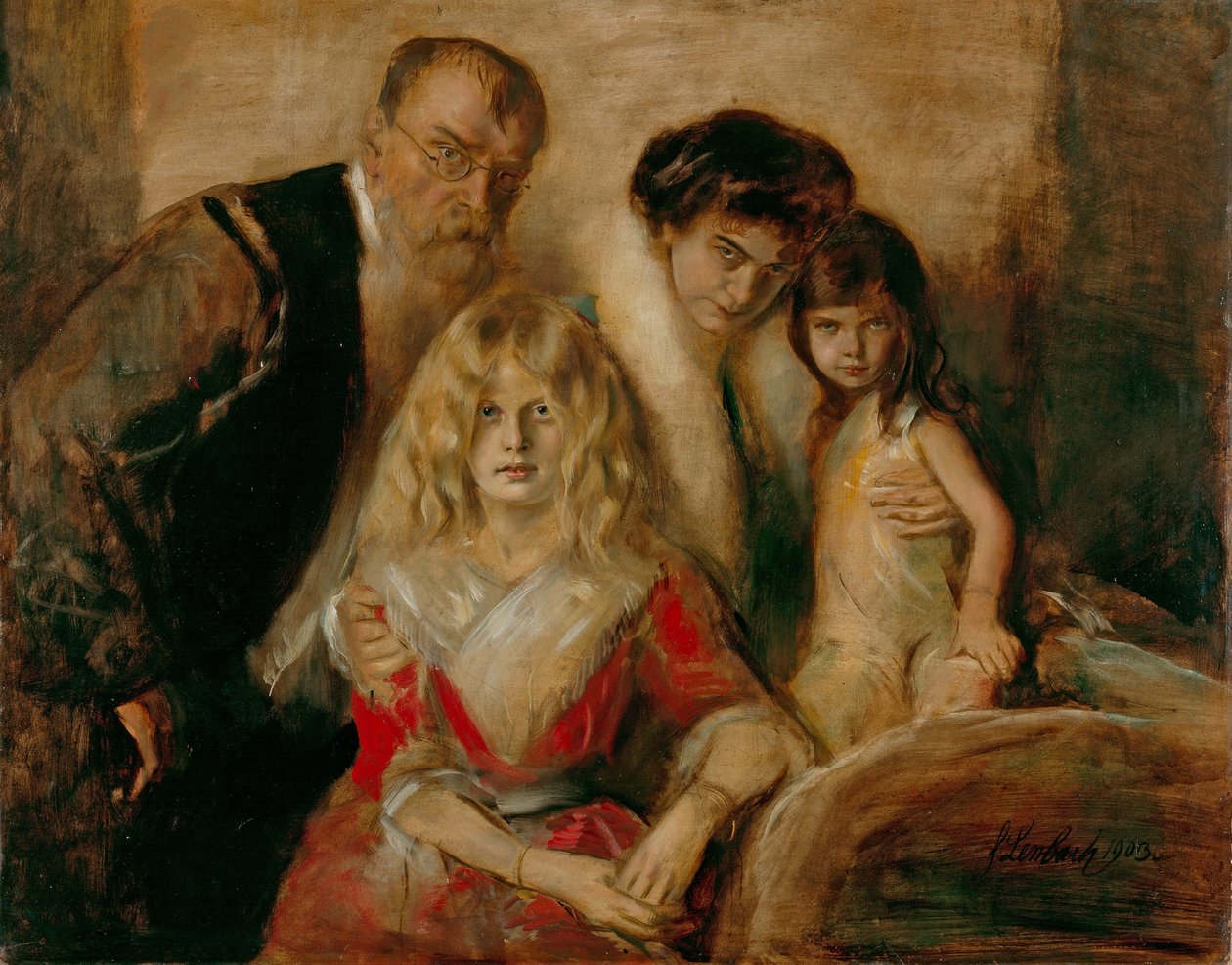 Familie von Lenbach av Franz Seraph von Lenbach