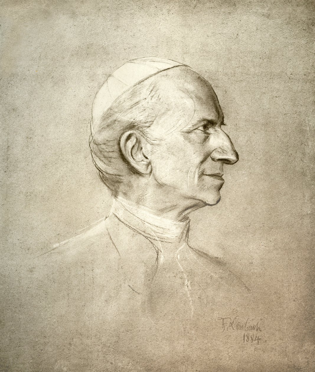 Pave Leo XIII av Franz Seraph von Lenbach