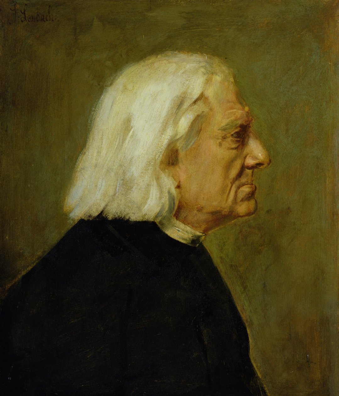 Komponisten Franz Liszt (1811-86), 1884 av Franz Seraph von Lenbach