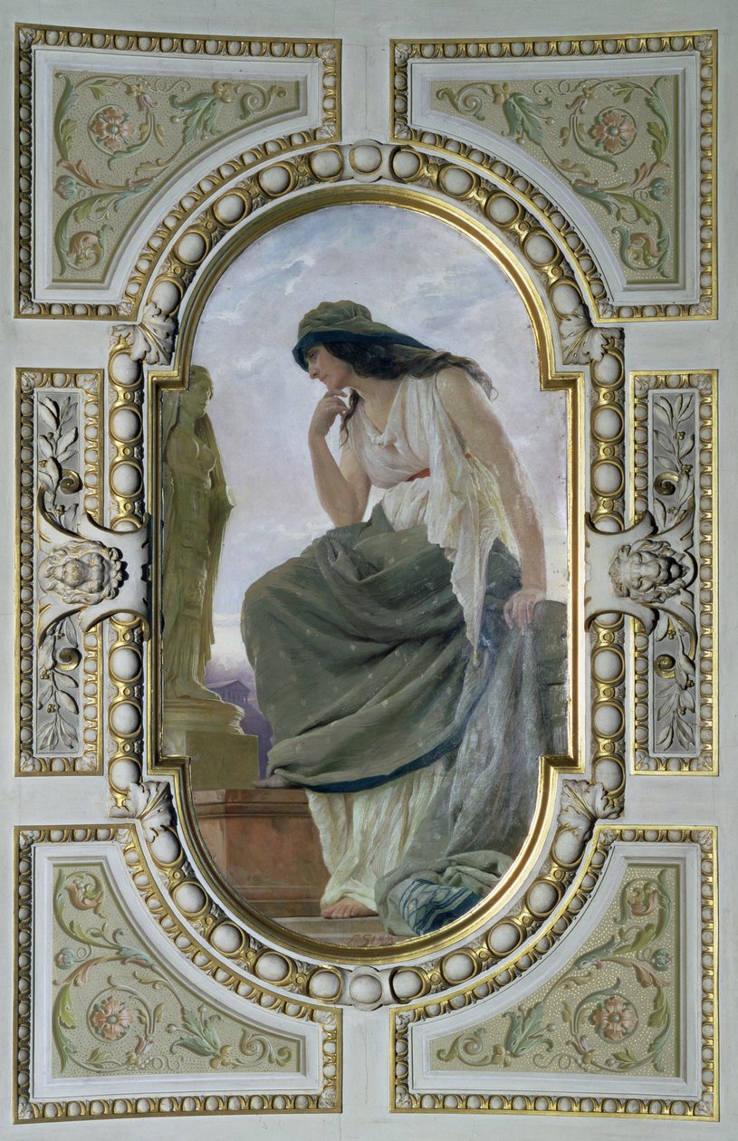 Allegorisk figur av mytologi, 1890 (takmaleri) av Franz Xaver Simm