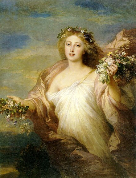 Vår (vår) av Franz Xaver Winterhalter