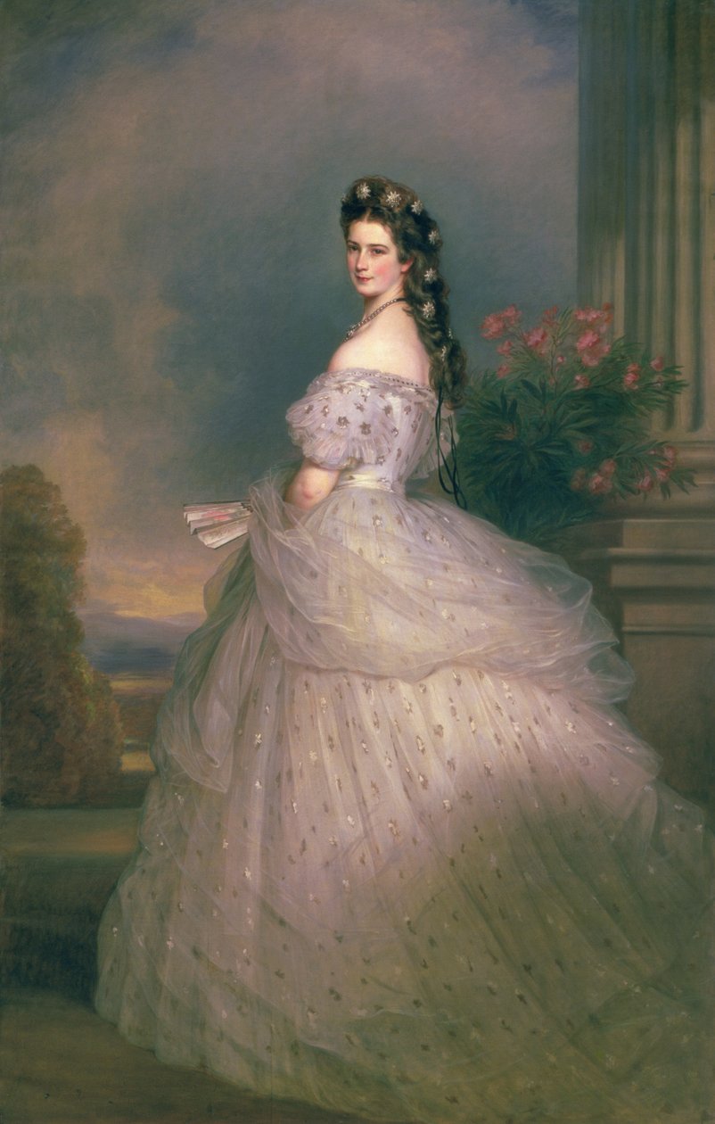 Elizabeth av Bayern (1837–98), keiserinne av Østerrike, kone til keiser Franz Joseph av Østerrike (1830–1916) av Franz Xaver Winterhalter