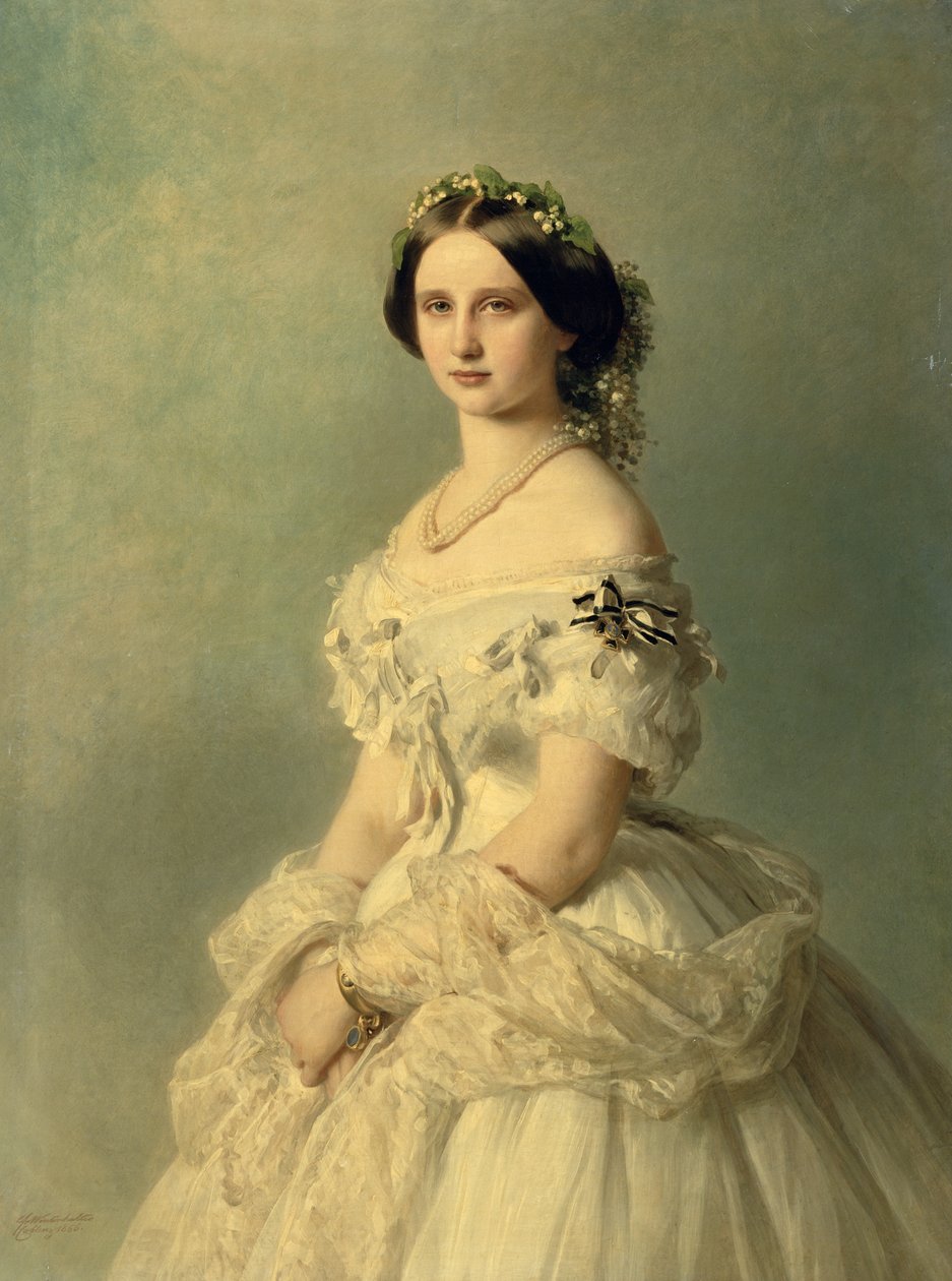 Portrett av prinsesse av Baden, 1856 av Franz Xaver Winterhalter