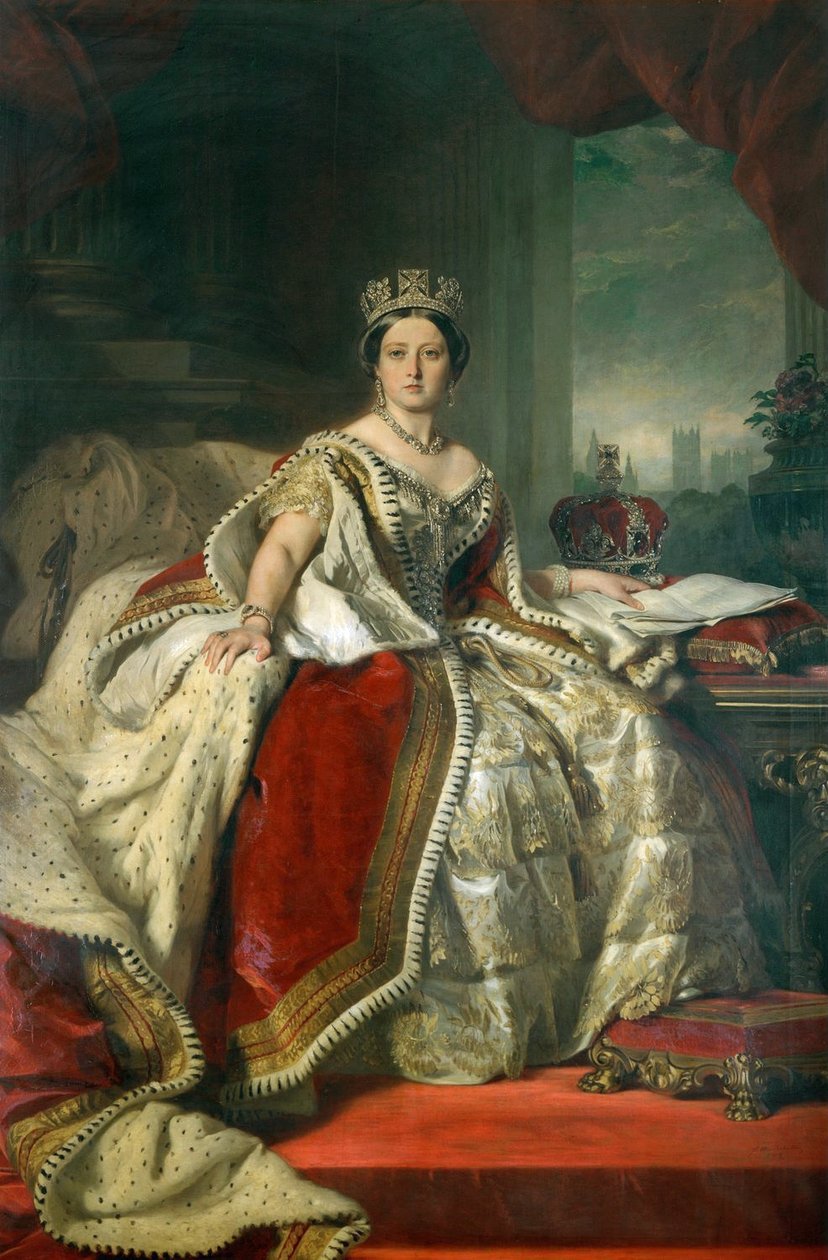 Portrett av dronning Victoria av Franz Xaver Winterhalter