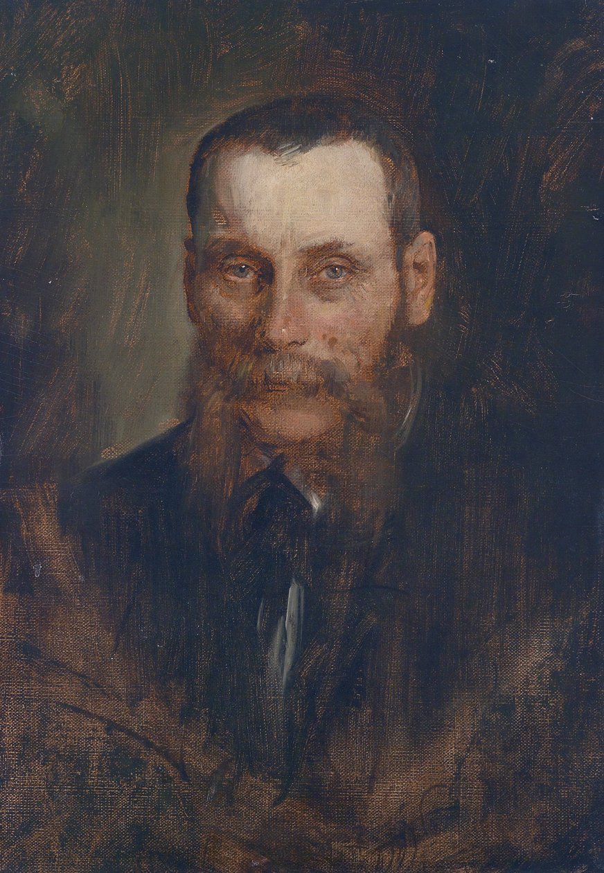 Portrett av den wienske kunsthandleren Georg Plach av Franz Seraph von Lenbach