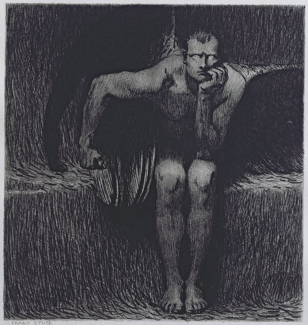 Lucifer av Franz von Stuck