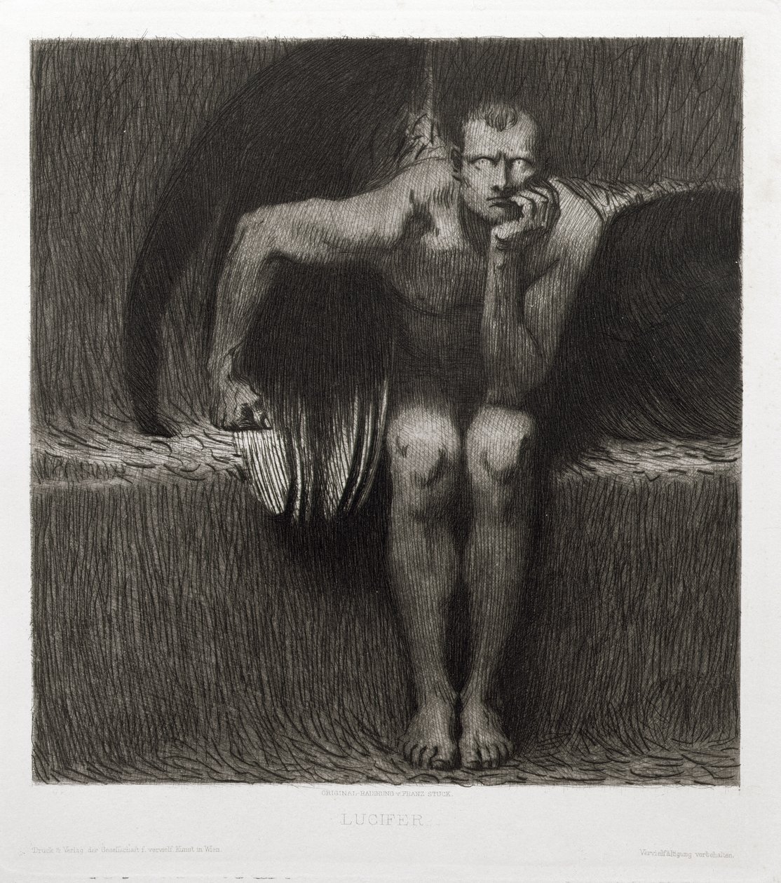 Lucifer, 1892 av Franz von Stuck