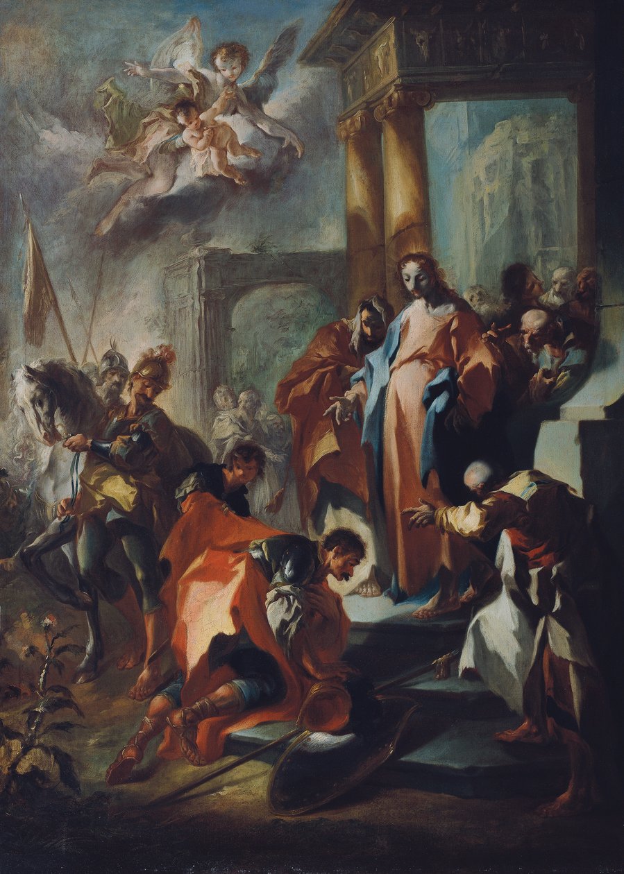 Kristus og høvedsmannen i Kapernaum av Franz Anton Maulbertsch