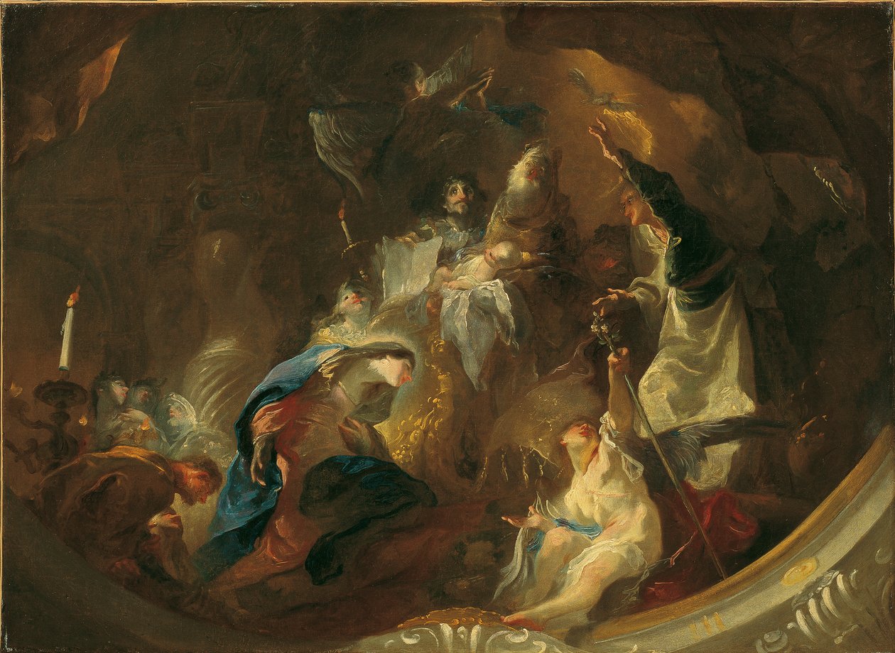 Ofring i tempelet av Franz Anton Maulbertsch