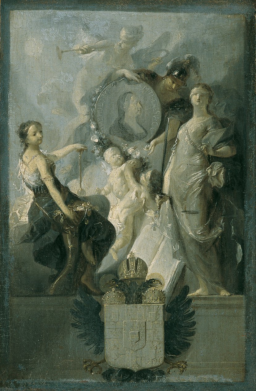 Hyllest til keiserinne Maria Theresa av Franz Anton Maulbertsch