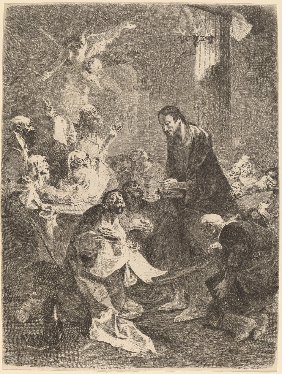 Eukaristiens institusjon av Franz Anton Maulbertsch