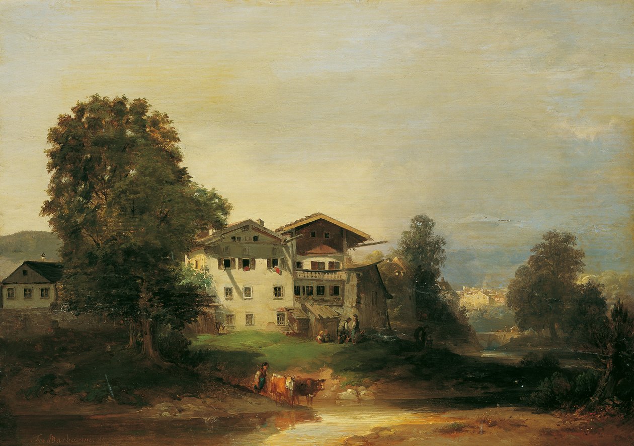 Motiv fra Syd-Tirol av Franz Barbarini