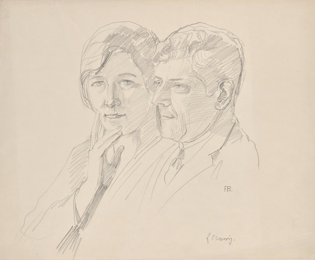 Grete Wagner-Barwig og Dr. Joseph Wagner av Franz Barwig d. Ä.
