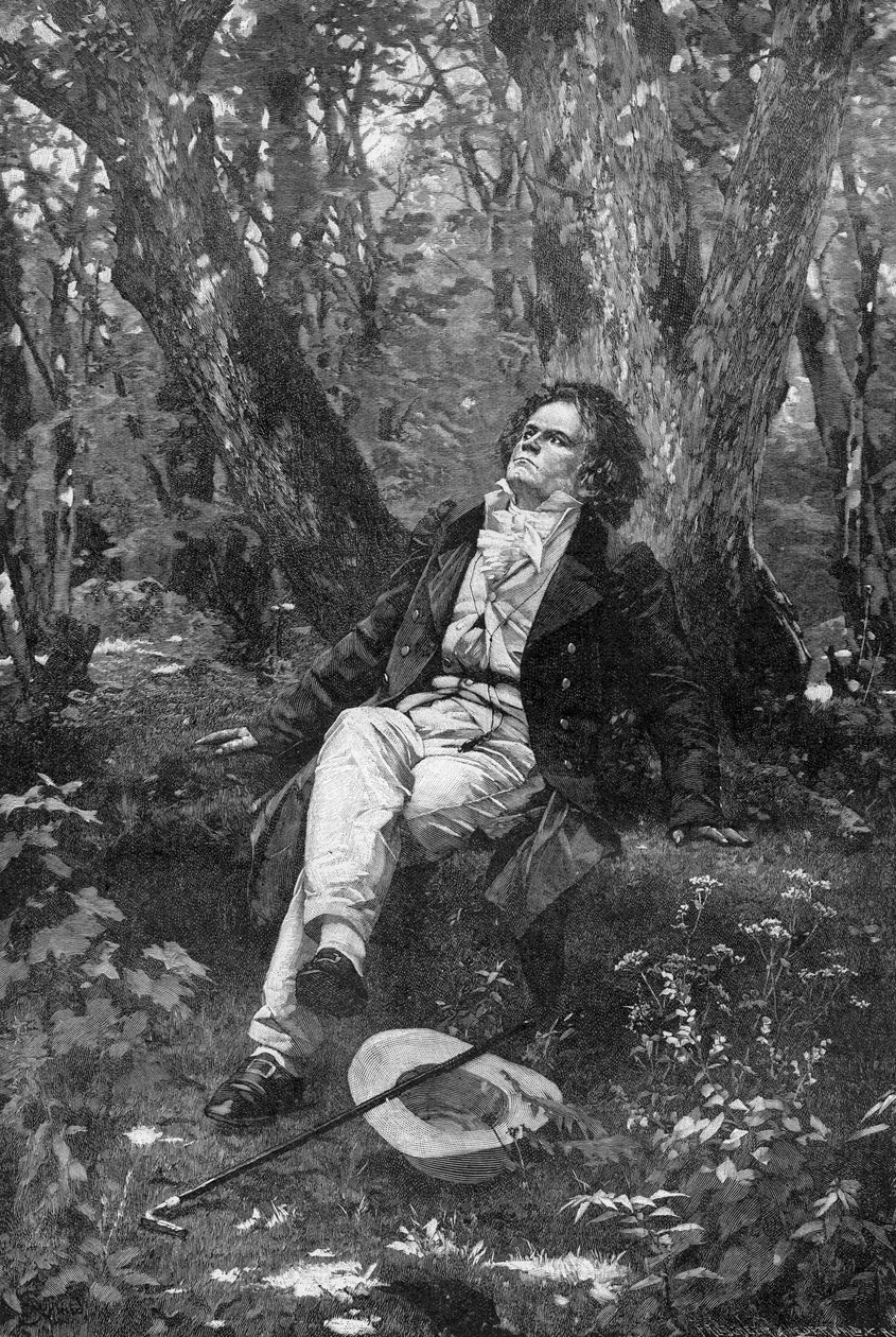 Beethoven, 1906 av Franz Hanfstaengl