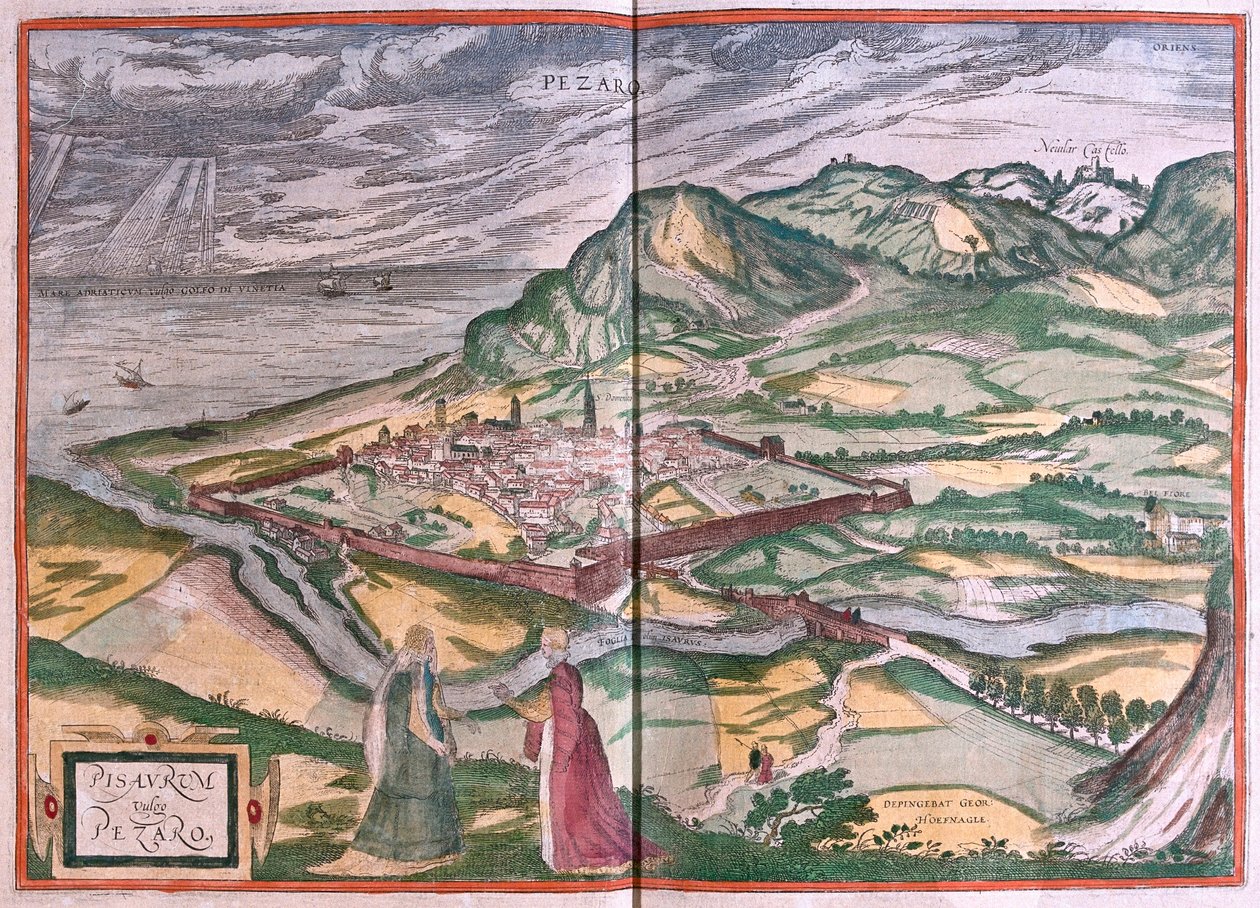 Pesaro, Italia) (gravering av Franz Hogenberg
