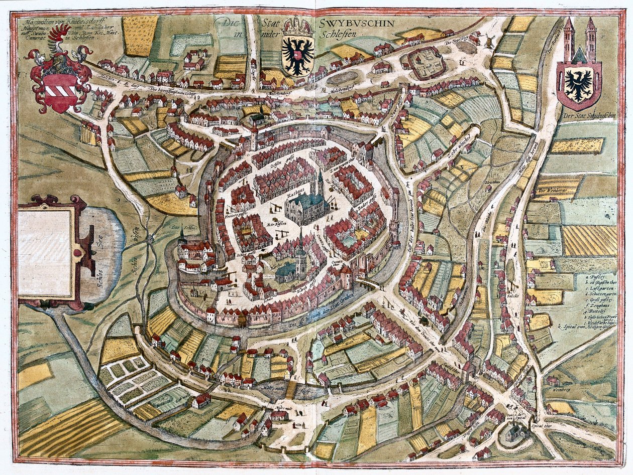 Swiebodzin, Polen (gravering av Franz Hogenberg