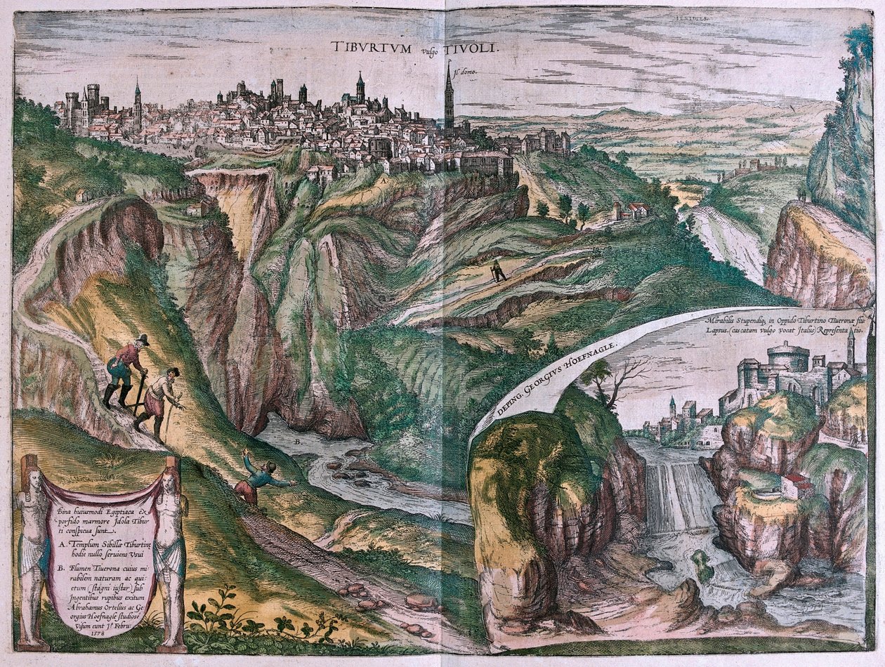 Tivoli, Italia (gravering av Franz Hogenberg