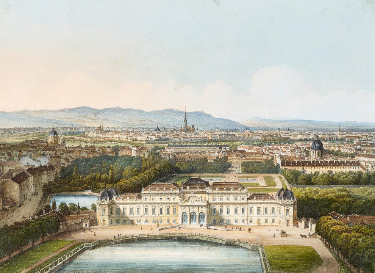 Belvedere slott av Franz Josef Sandmann