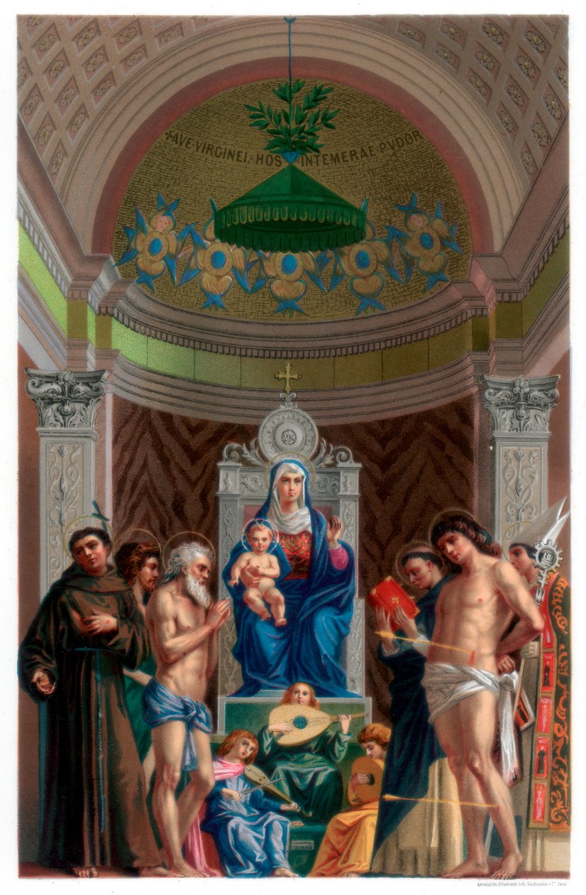 San Giobbe altertavle, c1478 1870 av Franz Kellerhoven