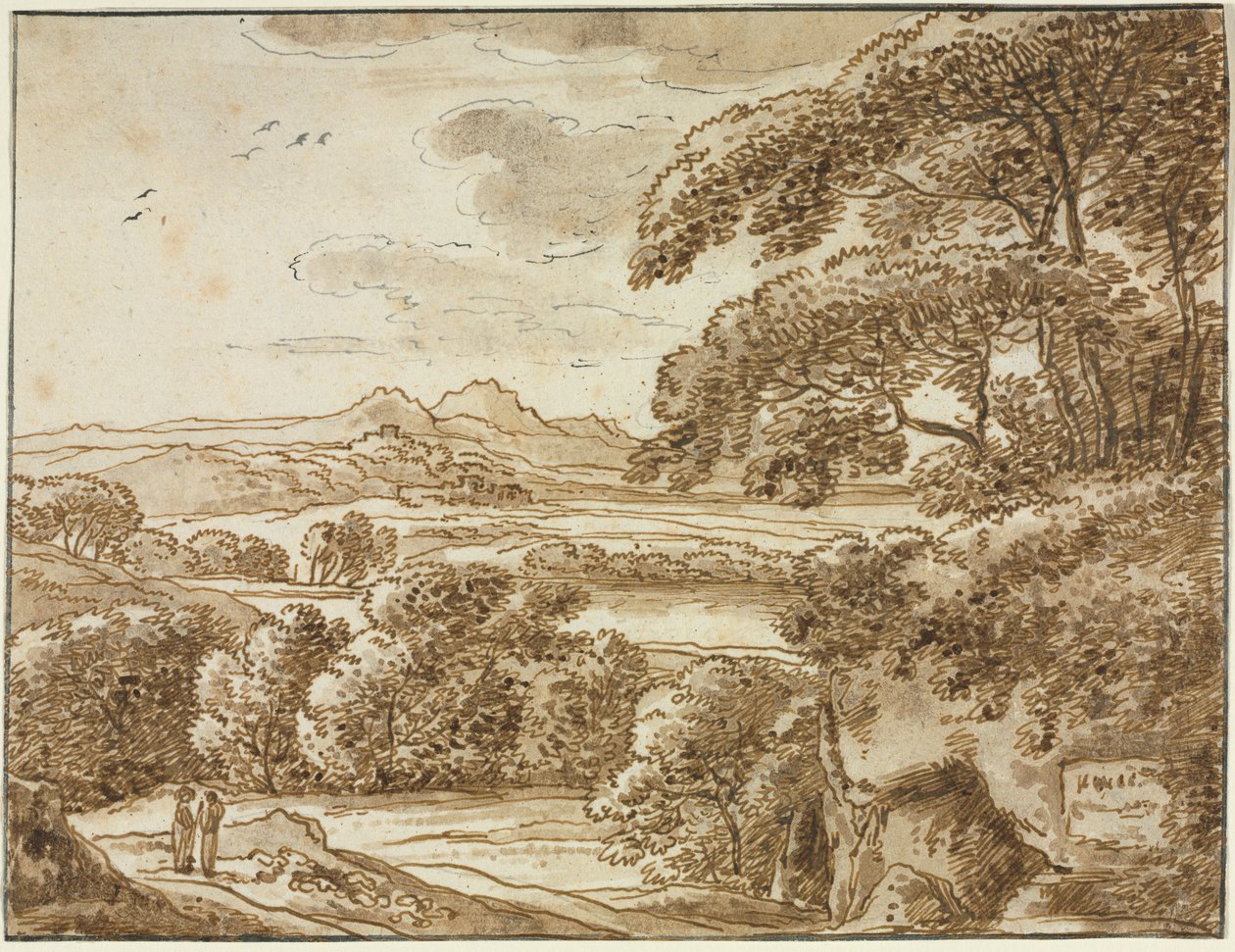 Landskap, ca 1780. av Franz Kobell