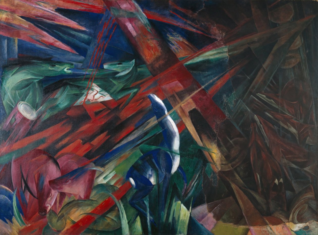 Dyreskjebner, 1913 av Franz Marc