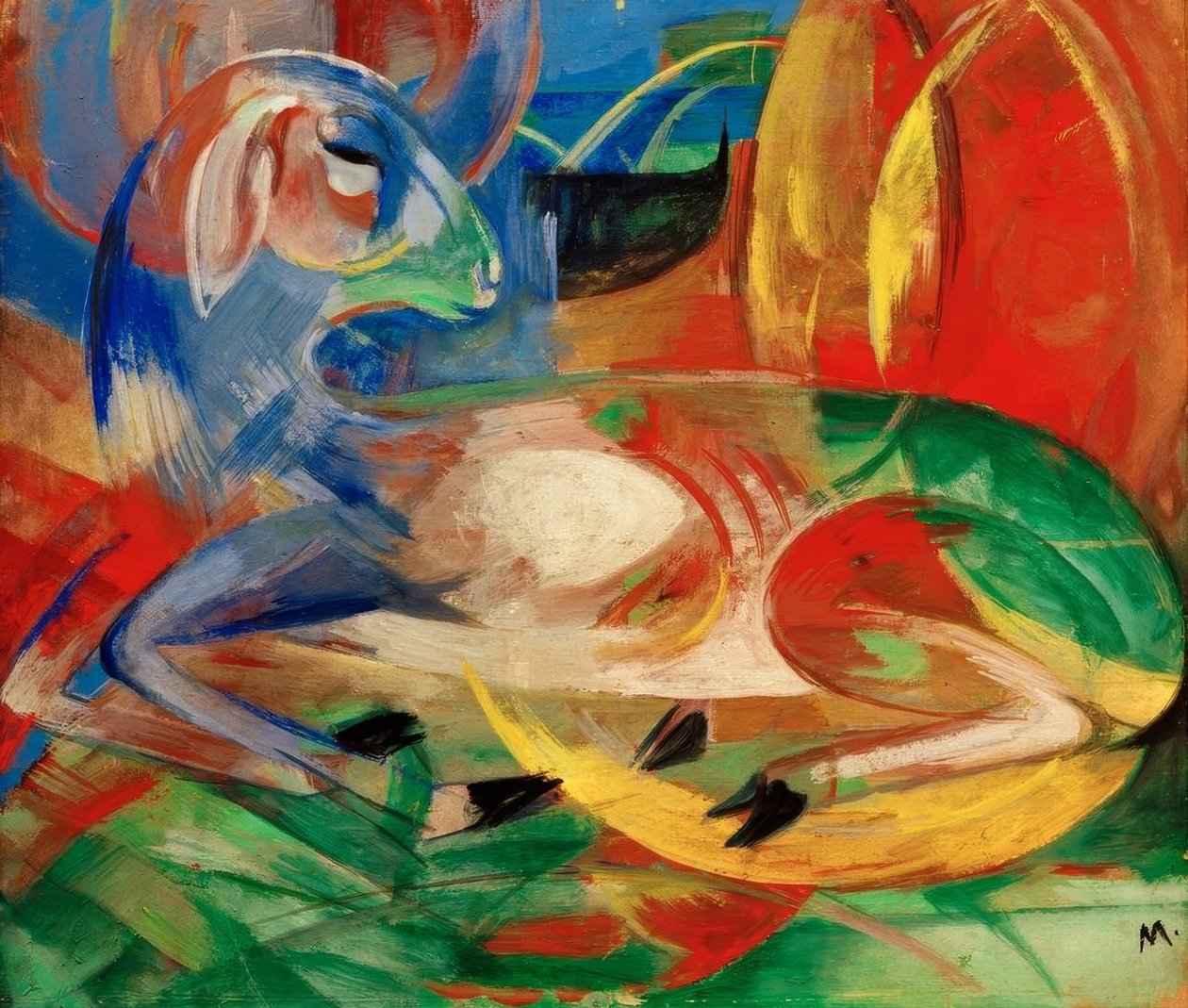 Blått lam av Franz Marc