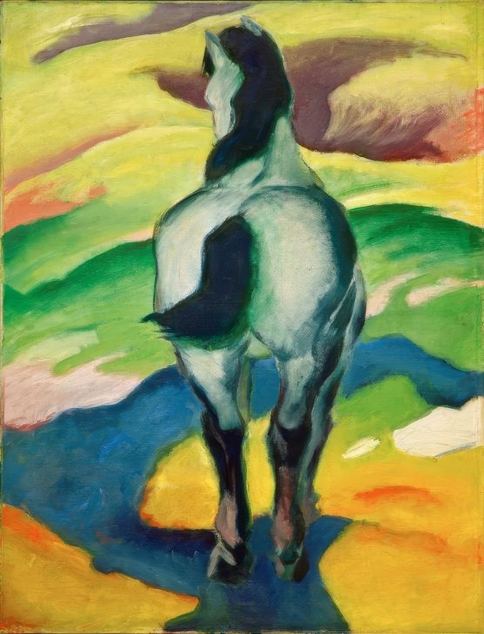 Blå hest II av Franz Marc