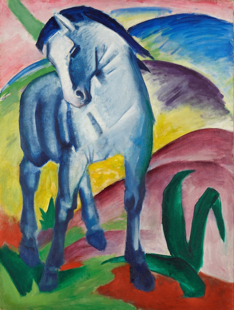 Blue Horse I av Franz Marc