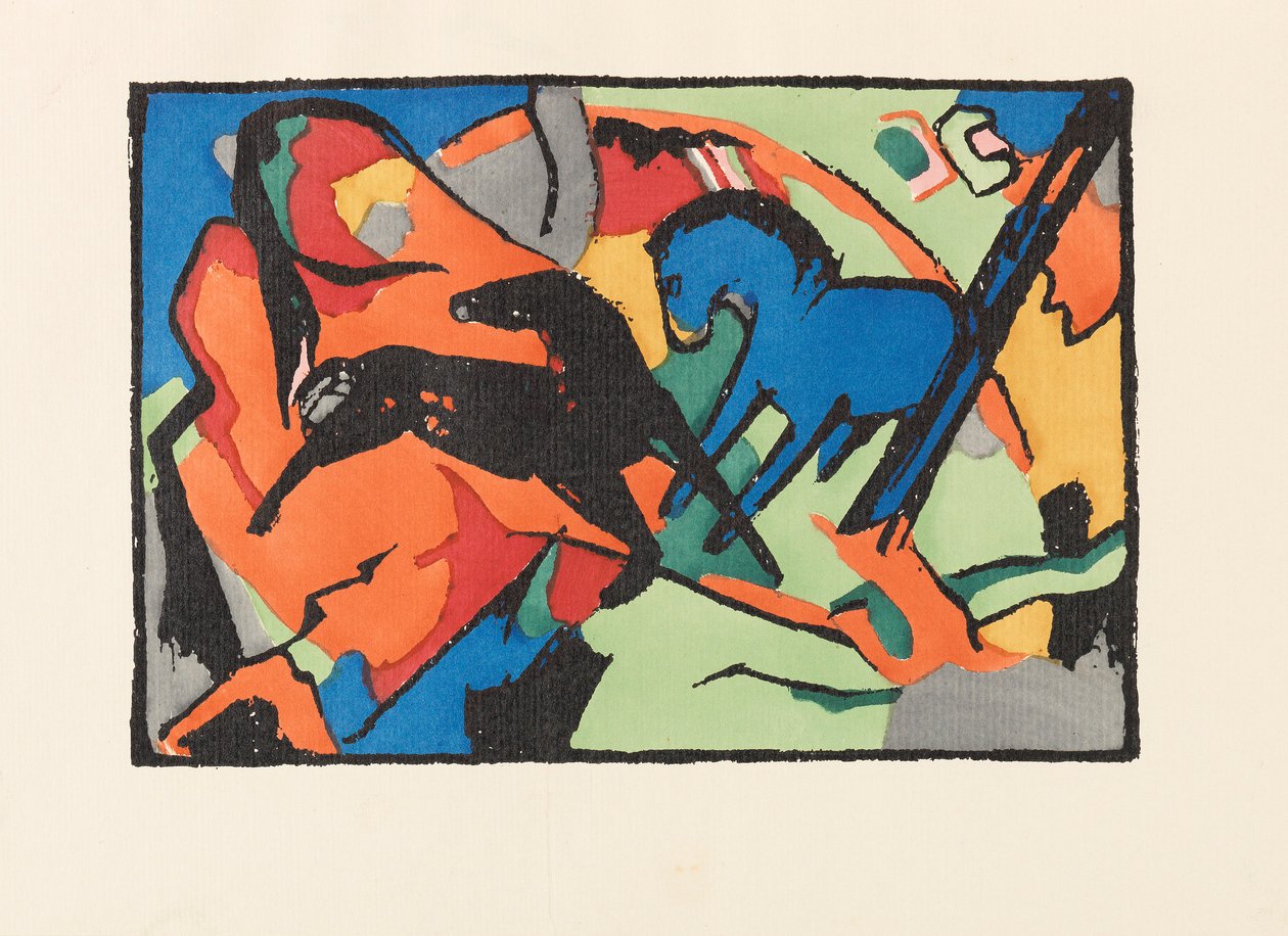 The Blue Rider The Blue Rider, 1914. av Franz Marc